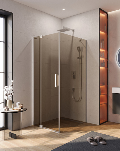 Душевой уголок CEZARES SLIDER-AH-1-100-80/90-BR-Cr Душевой уголок CEZARES SLIDER-AH-1-100-80/90-BR-Cr