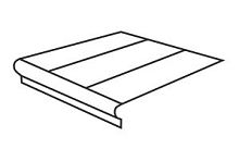 Ступень RONDINE DECKING J85376_DeckingBrownGr+TA