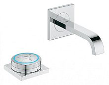 Grohe 36343000 Allure F-digital Электронный смеситель для раковины, настенный монтаж с электронной панелью, хром