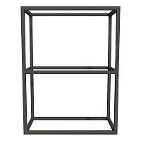 Полка Cezares CADRO-60/30/80-2C-SO-MET-ST Cadro подвесная металлическая двухъярусная, черный