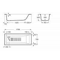 Ванна чугунная Roca Tampa 234150000