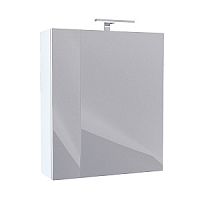 Шкаф-зеркало, 50 см, двухдверный, белый, New Mirro, IDDIS, NMIR502i99