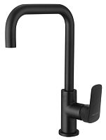 Смеситель Aquatek AQ1081MB Вега для кухни (квадратный излив), черный матовый