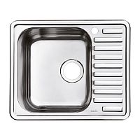Мойка IDDIS, STR58PLi77 Strit нержавеющая сталь, чаша слева, 58х48 см, полированная сталь