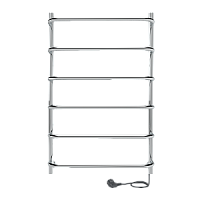 Электрический полотенцесушитель INDIGO LCEE80-50R Embrace без полочки, серебристый