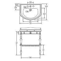 Консоль для раковины Migliore  ML.BLL-24.273.BR