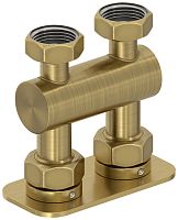 Модуль Сунержа 051-1539-3434, 2х3/4" прямой EU50, состаренная латунь