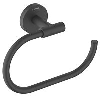 Полотенцедержатель Aquatek AQ4221MB Оберон овальный, черный матовый