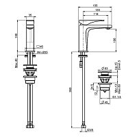 Смеситель для раковины Fima Carlo Frattini Zeta F3961NCR (exp)