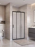 Душевая дверь в нишу BelBagno UNO-195 UNO-195-BF-3-100-P-NERO