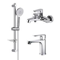 Комплект Aquatek AQ1230CR Оберон для ванной Set 3 в 1 (AQ1210CR + AQ1240CR + AQ2014CR), хром
