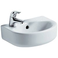 Раковина Ideal Standard E791401 Connect Arc подвесная 35х26 см, с 1-м отверстием под смеситель, Euro White (евробелый) Раковина Ideal Standard E791401 Connect Arc подвесная 35х26 см, с 1-м отверстием под смеситель, Euro White (евробелый)