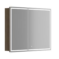 Зеркальный шкаф Sancos MI100ECH Mirror для ванной комнаты 99х74 см, с LED подсветкой, дуб чарльстон Зеркальный шкаф Sancos MI100ECH Mirror для ванной комнаты 99х74 см, с LED подсветкой, дуб чарльстон