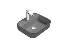 Раковина Aquatek AQ5506-MG Вега для установки на столешницу, 50х39.5 см, с отверстием под смеситель, серый матовый