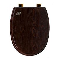 Сиденье для унитаза Simas AR005noc/br Arcade, цвет дерево/бронза