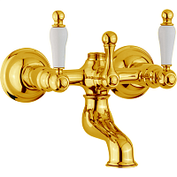 Смеситель для ванны Cisal TS00013024  Arcana Toscana  без душевого комплекта, цвет золото/белый