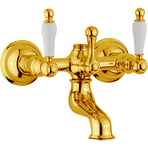 Смеситель для ванны Cisal TS00013024  Arcana Toscana  без душевого комплекта, цвет золото/белый снят с производства
