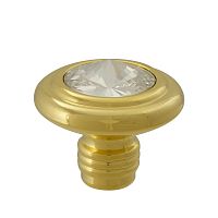 Ручка-кнопка Migliore 27216 Pomolo Ravenna, золото с кристаллами