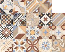 Керамогранит Rondine Swing J87772 Swng Beige Multicolor Mix 20.3x20.3 (J87772_SwngBeigeMulticolorMix)