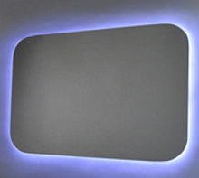 Зеркало Aquanika AQB5580RU44 BASIC 80х55 см: выключатель - датчик на движение, часы