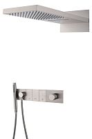 Встроенная душевая система 55х45х110 см Boheme ZODIAC 132-NB сталь