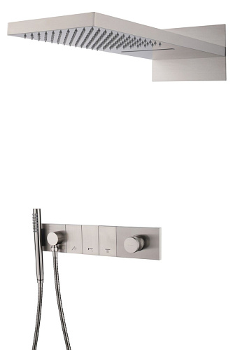 Встроенная душевая система 55х45х110 см Boheme ZODIAC 132-NB сталь Встроенная душевая система 55х45х110 см Boheme ZODIAC 132-NB сталь