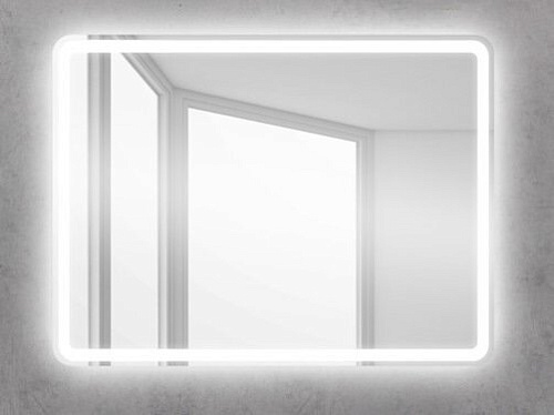 Зеркало Belbagno SPC-MAR-500-600-LED-BTN Marino, с подсветкой, 50х60 см купить недорого в интернет-магазине Керамос