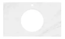 Столешница Kerama Marazzi PL5.SG507120R\80 Plaza Modern под раковину, 80 см, Монте Тиберио/белый мрамор