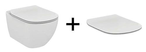 Унитаз Ideal Standard TT00001 Tesi подвесной 33.5х53 см c крышкой-сиденьем, White (белый) Унитаз Ideal Standard TT00001 Tesi подвесной 33.5х53 см c крышкой-сиденьем, White (белый)