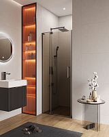 Душевая дверь в нишу Cezares Slider SLIDER-B-1-80/90-BR-GM