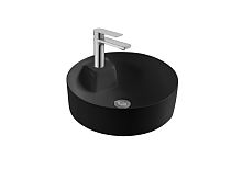 Раковина Aquatek AQ5212-MB Европа для установки на столешницу, 40.5х40.5 см, с отверстием под смеситель, черный матовый Раковина Aquatek AQ5212-MB Европа для установки на столешницу, 40.5х40.5 см, с отверстием под смеситель, черный матовый