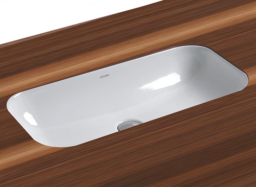 Раковина встраиваемая Azzurra AZZURRA GLLT06938000BI (GLZ 69x38/SP bi) купить недорого в интернет-магазине Керамос