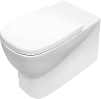 Унитаз Sanita Luxe WC.BW/Infinity/DM.Rim/WHT.G/S1 Infinity RML приставной 36х55 см, с сиденьем, белый S1 Унитаз Sanita Luxe WC.BW/Infinity/DM.Rim/WHT.G/S1 Infinity RML приставной 36х55 см, с сиденьем, белый S1