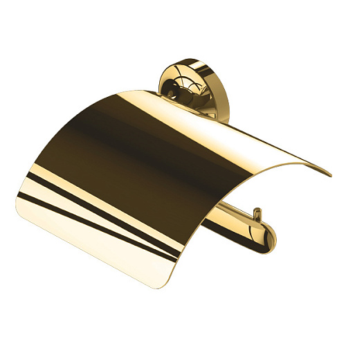 Бумагодержатель правый с крышкой Geesa Tone Gold 917308-04-R, золото снят с производства