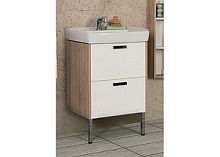 Тумба с раковиной Акватон Йорк 55 (1A1705K1YOAD0) белый/дуб сонома