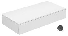 Тумба Keuco 31750110000 Edition 400 боковая 105х53.5 см, антрацит/стекло глянцевое антрацит