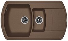 Мойка для кухни Florentina 20.205.D0860.303 Нире 86х51 см, с крылом, мокко