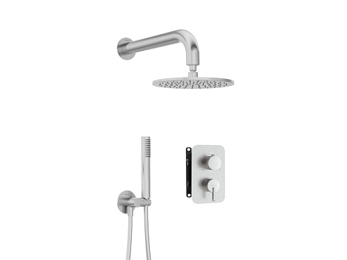 Набор Deante BXYYFQSM Silia для душа скрытого монтажа с BOXом, сталь Набор Deante BXYYFQSM Silia для душа скрытого монтажа с BOXом, сталь