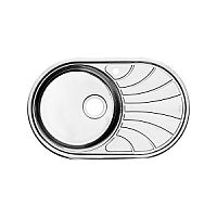 Мойка IDDIS, SUN77SLi77 Suno нержавеющая сталь, шелк, чаша  слева, 77х48 см, сатин