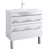 Тумба Aqwella Mil.01.10/2n/W Milan под раковину 100х40 см, напольная, белая