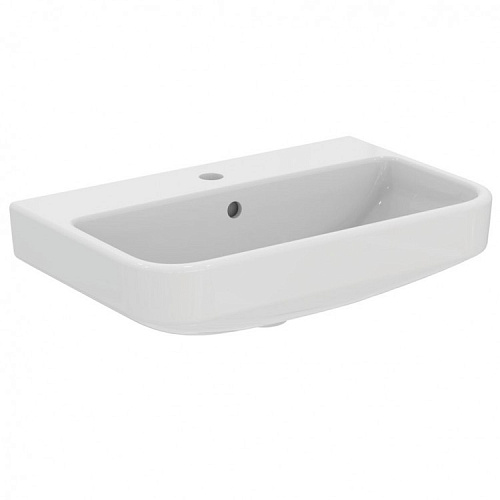 Раковина Ideal Standard T458301 i.life S подвесная 60x38 см, с отверстием под смеситель, Euro White (евробелый)