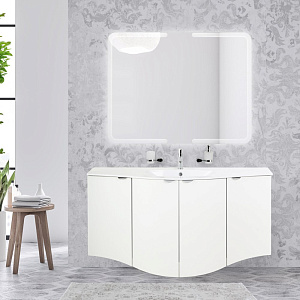 Раковина Cezares 82411 STING стеклянная 138x52 см, белый