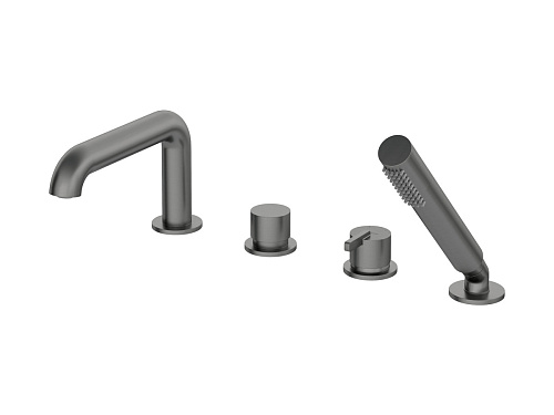 Смеситель Deante BQS_D14M Silia на борт ванны на 4 отверстия, Titanium (титан) Смеситель Deante BQS_D14M Silia на борт ванны на 4 отверстия, Titanium (титан)