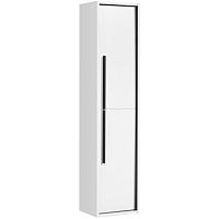 Шкаф - колонна Акватон 1A239203RVX20 Ривьера 32х136 см, белый матовый/черный матовый купить недорого в интернет-магазине Керамос