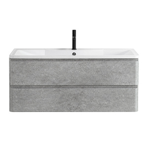 База BelBagno ALBANO-1200-2C-SO-CVG под раковину 120х45 см, подвесная, Cemento Verona Grigio (серый цемент)
