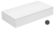Тумба Keuco 31750710000 Edition 400 боковая 105х53.5 см, белый/стеклое матовое антрацит