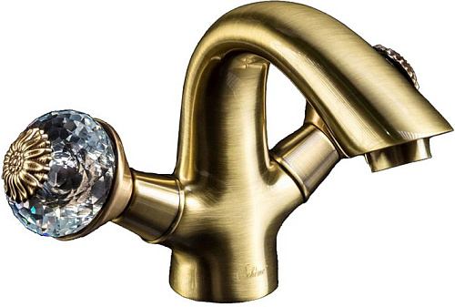 Смеситель Boheme 311-FL Flora для умывальника, бронза