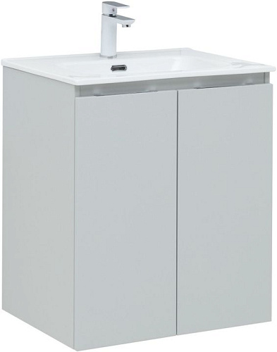 Тумба с раковиной Aquanet 00274007 Алвита New, 61х47 см, серая Тумба с раковиной Aquanet 00274007 Алвита New, 61х47 см, серая снят с производства