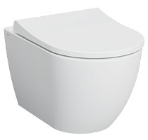 Чаша унитаза Vitra 7510B003-0075 Mia Round подвесного 36х54 см, SmoothFlush, безободковый, белый глянец