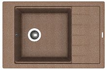 Мойка для кухни Florentina 20.275.D0780.105 Липси 78х51 см, с крылом, коричневая